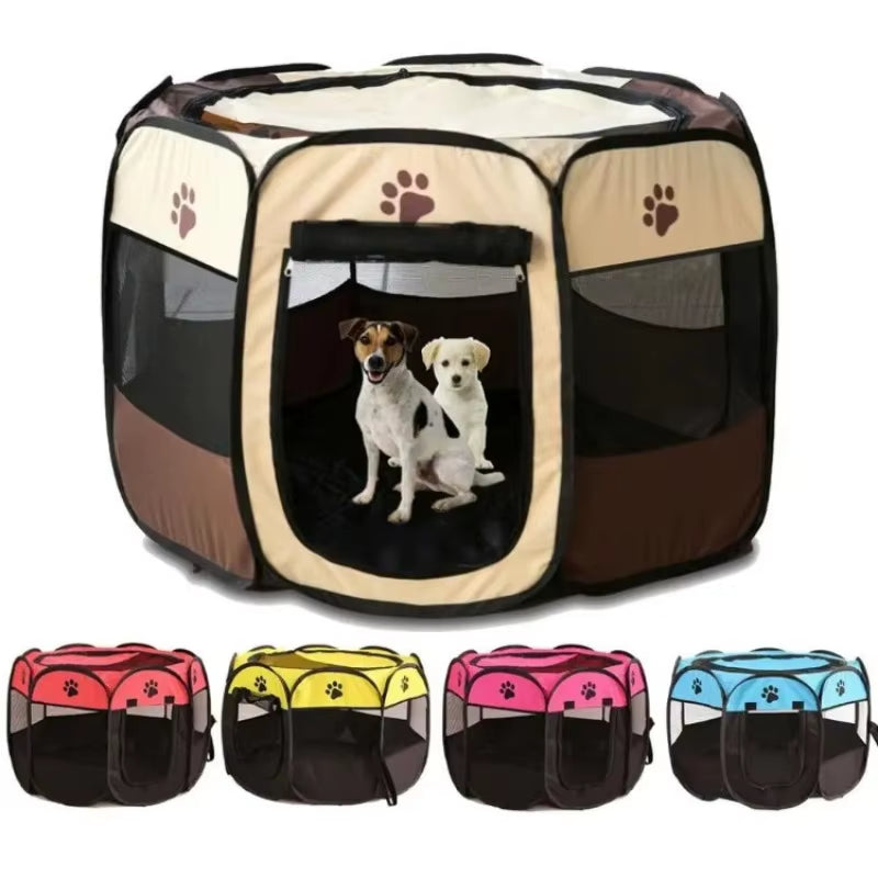 Portable Outdoor Kennels Fences Pet Tent Houses for Large Small Dogs Foldable Indoor Playpen Puppy Cats Pet Cage Delivery Room