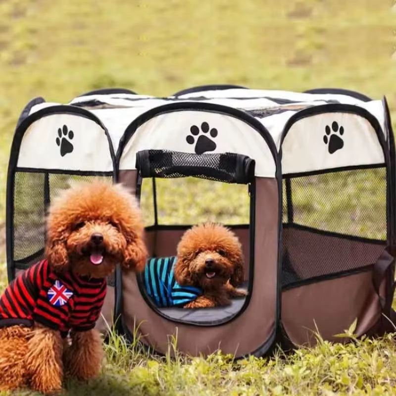 Portable Outdoor Kennels Fences Pet Tent Houses for Large Small Dogs Foldable Indoor Playpen Puppy Cats Pet Cage Delivery Room